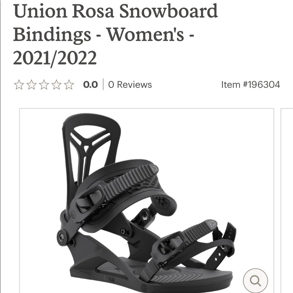BRAND NEW Union Rosa Snowboard Bindings - Women's - 2021/2022